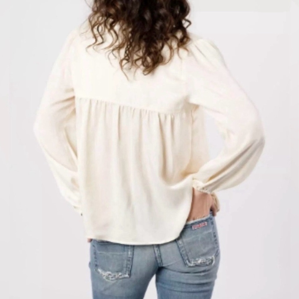 BAND OF THE FREE Cash Ivory Long Sleeved Top | Medium | Brand New With Tags! - Picture 2 of 7